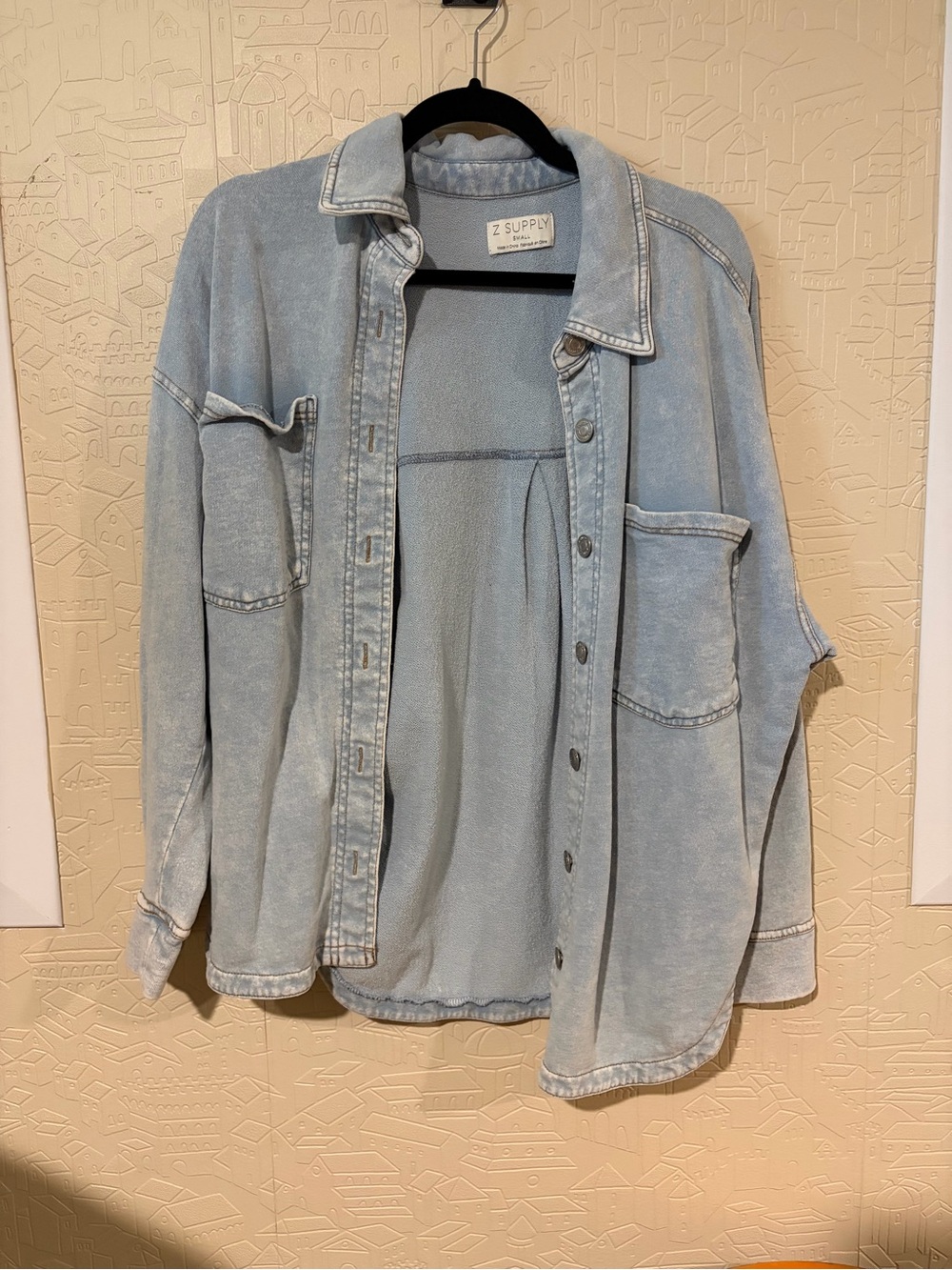 Z Supply All Day Denim Jacket-Ocean Air Indigo